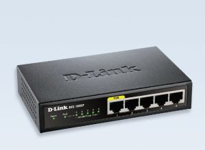 Комутатор D-Link 5-Port Fast Ethernet PoE Desktop Switch