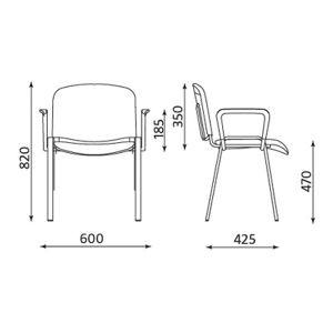 Подлакътници ISO Черни