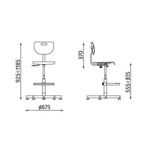Стол Werek Foot Base Работен, Шперплат, Бук