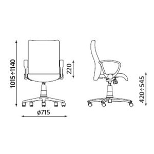 Стол Neo II GTP Работен, Текстил, Графит