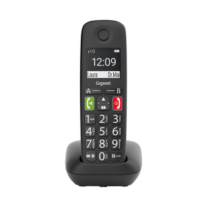 Безжичен DECT телефон Gigaset E290 - черен