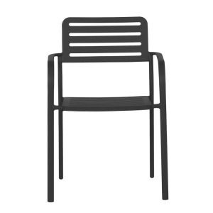 Метален градински стол WASE - черен