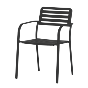 Метален градински стол WASE - черен