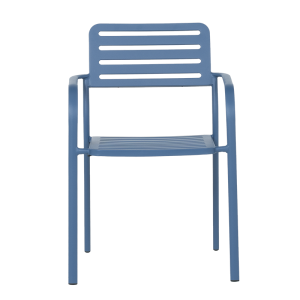 Метален градински стол WASE - тъмносин