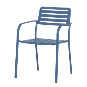 Метален градински стол WASE - тъмносин