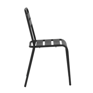 Метален градински стол ABA - черен