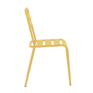 Метален градински стол ABA - жълт