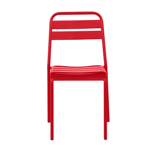 Метален градински стол ABA - червен