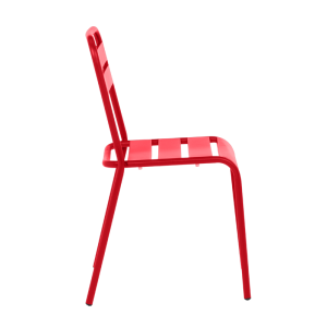 Метален градински стол ABA - червен