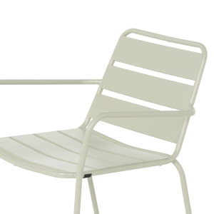 Метален градински стол SAKI - светлосив