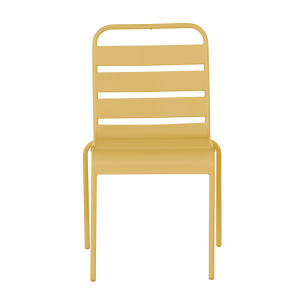 Метален градински стол MURI - жълт