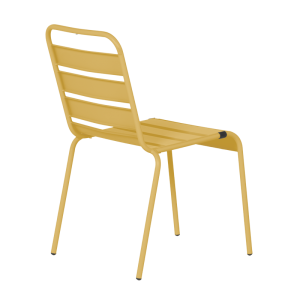Метален градински стол MURI - жълт