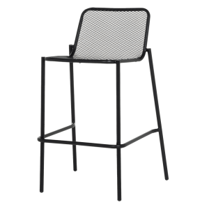 Метален кетъринг бар стол BAMA - черен