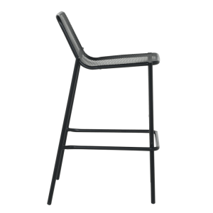 Метален кетъринг бар стол BAMA - черен