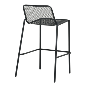 Метален кетъринг бар стол BAMA - черен
