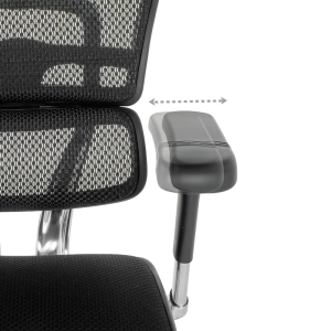 Ергономичен стол ERGOHUMAN ELITE 2 - черна рамка - черен