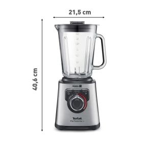 Блендер Tefal BL811D38, Mastermix Premium Blender, 1200 W, Thermo jug of impact glass, Total capacity: 2l, Speed control button, 6 removable blades, 3 programs, stainless steel