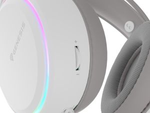 Слушалки Genesis Headset Neon 613 G2 With Microphone RGB Illumination White