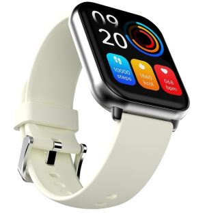 Часовник HiFuture Zone2 Silver, 1.96", 240?286, Bluetooth Call, IP68 Waterproof, 24/7 True Heart Rate & Blood Oxygen Sensor, Up to 7 days daily use, 100+ Sports Mode