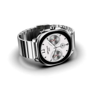 Часовник HiFuture AIX  Silver,  1.43"AMOLED, 466*466, Powered by Dual Core & Syntra AI, Bluetooth Call, 1ATM Waterproof, Sixth Generation Health Sensor, Stainless Steel, Up to 10 days daily use