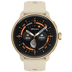 Часовник HiFuture Vela Latte, 1.43" AMOLED, GPS +Compass + Altimeter, 466*466, Support Local Music(100M Space), Support AI Coach for Training, Powered by Dual Core, Bluetooth Call, 5ATM Waterproof,  24/7 True Heart Rate & Blood, Oxygen Sensor, Up to 10 da