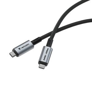 Кабел Verbatim Sync & Charge USB-C to USB-C 240W 40 Gbps 120 cm