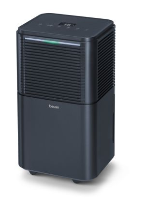 Влагоабсорбатор Beurer LE 150 Air Dehumidifier, up to 12 litre/day; rooms  30 m2 (72 m3); Laundry drying function; Removable tank: 2.0 l; Automatic mode; Night mode; Timer;  2 fan levels; Environmentally friendly refrigerant R290