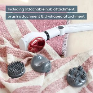 Масажор Beurer MG 44 infrared massager; Soothing vibration massage; Rotating massage head and 3-way adjustable handle; Infrared heat; 3 function levels; 4 interchangeable massage attachments