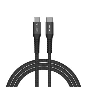 Кабел Verbatim Sync & Charge USB-C to USB-C 100W Magnetic 120 cm - Black