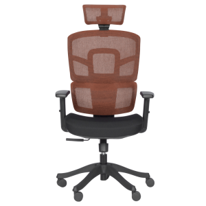 Ергономичен стол Carmen 7582 - оранжев-черен