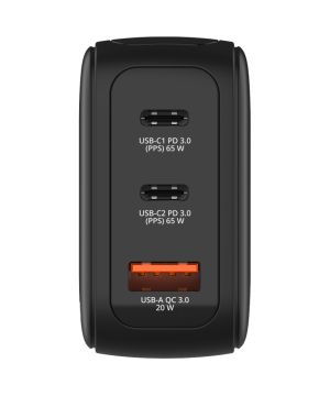 Зарядно устройство Verbatim Mini GaN Charger 65W with Display