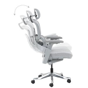 Ергономичен стол METZ - сив