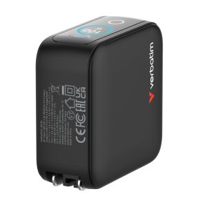 Зарядно устройство Verbatim Mini GaN Charger 100W with Display