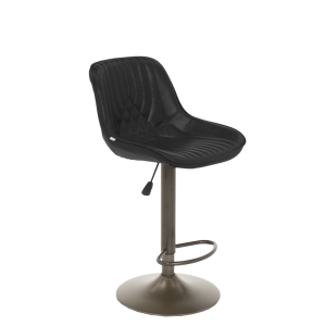 Бар стол PORUS - черно злато