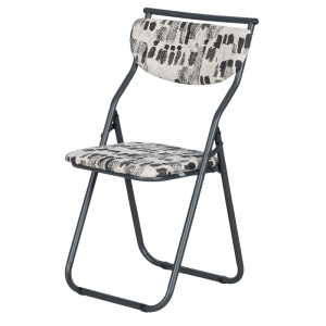 Сгъваем стол SATER - черен-бял