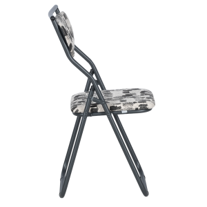 Сгъваем стол SATER - черен-бял