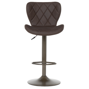 Бар стол DALVEY - тъмнокафяв