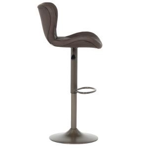 Бар стол DALVEY - тъмнокафяв