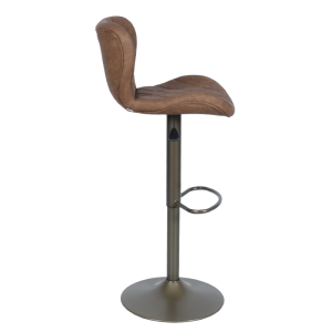 Бар стол DALVEY - червен-кафяв