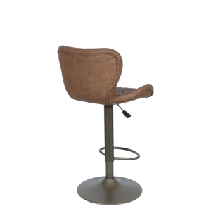 Бар стол DALVEY - червен-кафяв