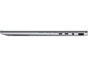 Лаптоп Asus Zenbook UX3405CA-ST1109NA, Intel Ultra 9 285H 2.9 GHz (24MB Cache, up to 5.4 GHz, 16 cores, 16 Threads), 14.0 OLED WQXGA+(WQ+) 2880X1800 16:10 Bend+500nits Glare , 120 Hz, LPDDR5X 32GB ( on board ),1TB  SSD G4, No OS , Foggy Silver, no adapter