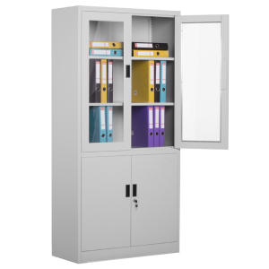 Метален шкаф Carmen CR-1272 J - сив