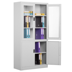 Метален шкаф Carmen CR-1272 J - сив