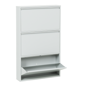 Метален шкаф за обувки Carmen CR-1228 E J - сив