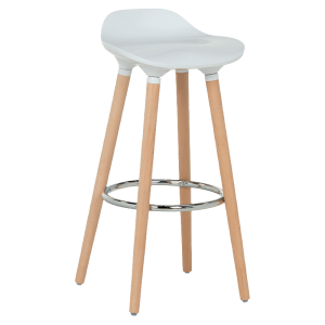 Бар стол LARSA - бял