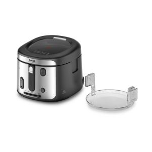 Фритюрник Tefal FF2588E0 Filtra Vision+, black, 1.2Kg / 2.1L, 1900W, timer, fix bowl, washable (lid, basket), adj. thermostat, on/off