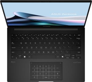 Лаптоп Asus Zenbook UM3406GA-QD008WNA, AMD Ryzen AI 7 445 ,2.0GHz (14MB Cache, up to 4.6GHz, 6 cores, 12 Threads), 14.0 OLED WUXGA(WU) 1920X1200 16:10,LPDDR5X 32GB ( on board ),1TB  SSD G4, Windows 11,  Jade Black, Sleev, no adapter