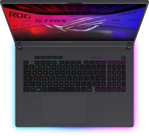 Лаптоп Asus Strix G18 G815LW-SA302 Intel  Ultra 9 ,18.0 WQXGA(2560X1600),16:10 Bend+500nits, AG,240Hz,64GB (2x32GB DDR5-5600), 2TB , RTX 5080  16GB ,Wi-Fi 7 ,Backlit Kbd 1-Zone RGB, NO OS, Eclipse Gray + ROG Backpack