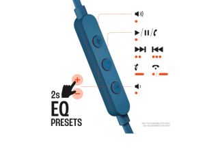Слушалки JBL T310C BLU USB-C In-ear headphones