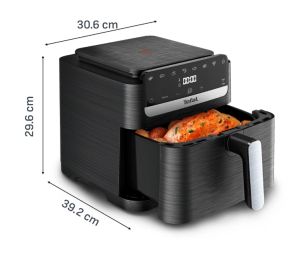 Уред за здравословно готвене Tefal EY8618E0 Easy Fry Mega Compact Blk Eu